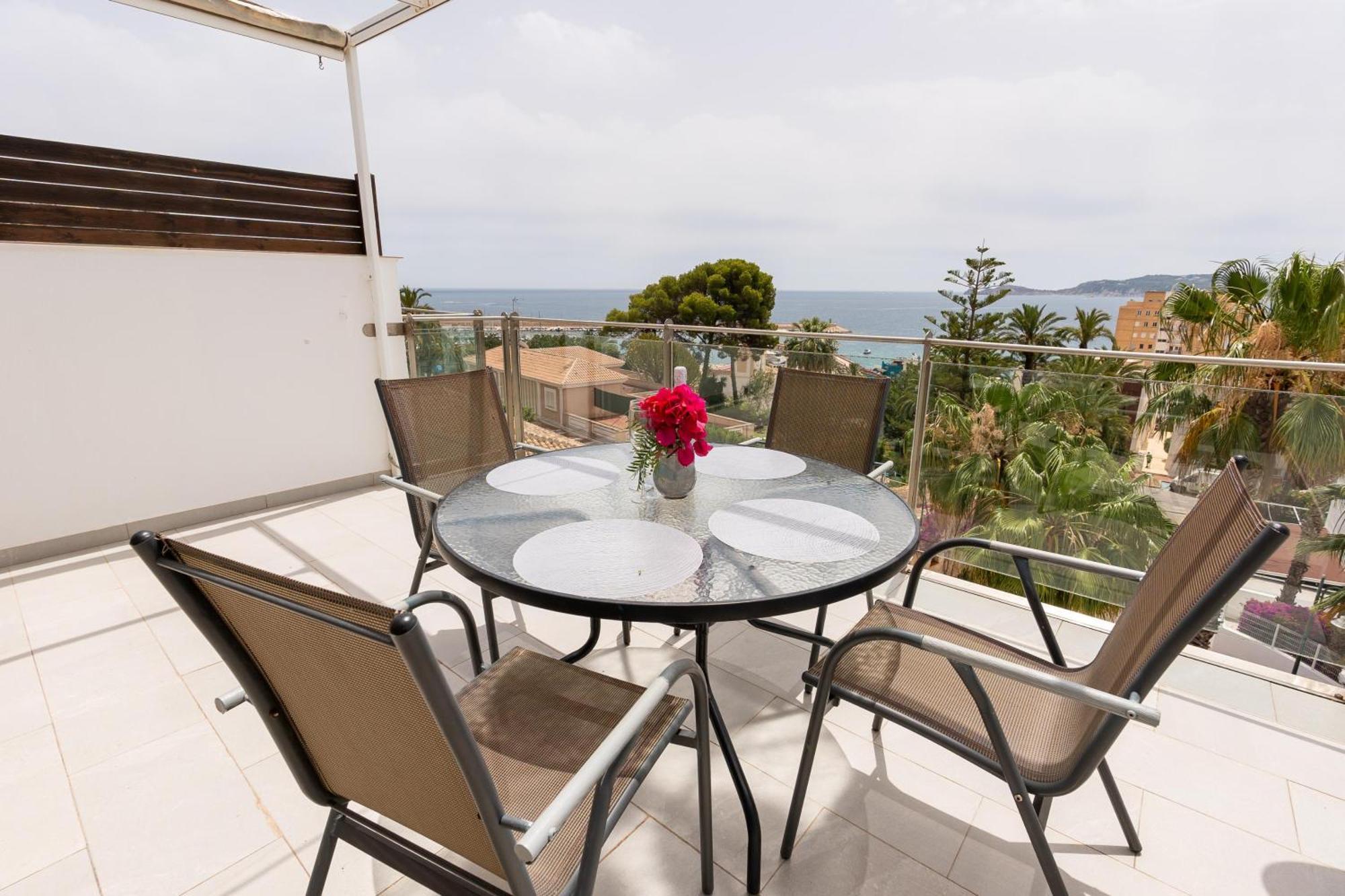 Javea Port Townhouse With Amazing Sea Views & Communal Pool Villa Esterno foto
